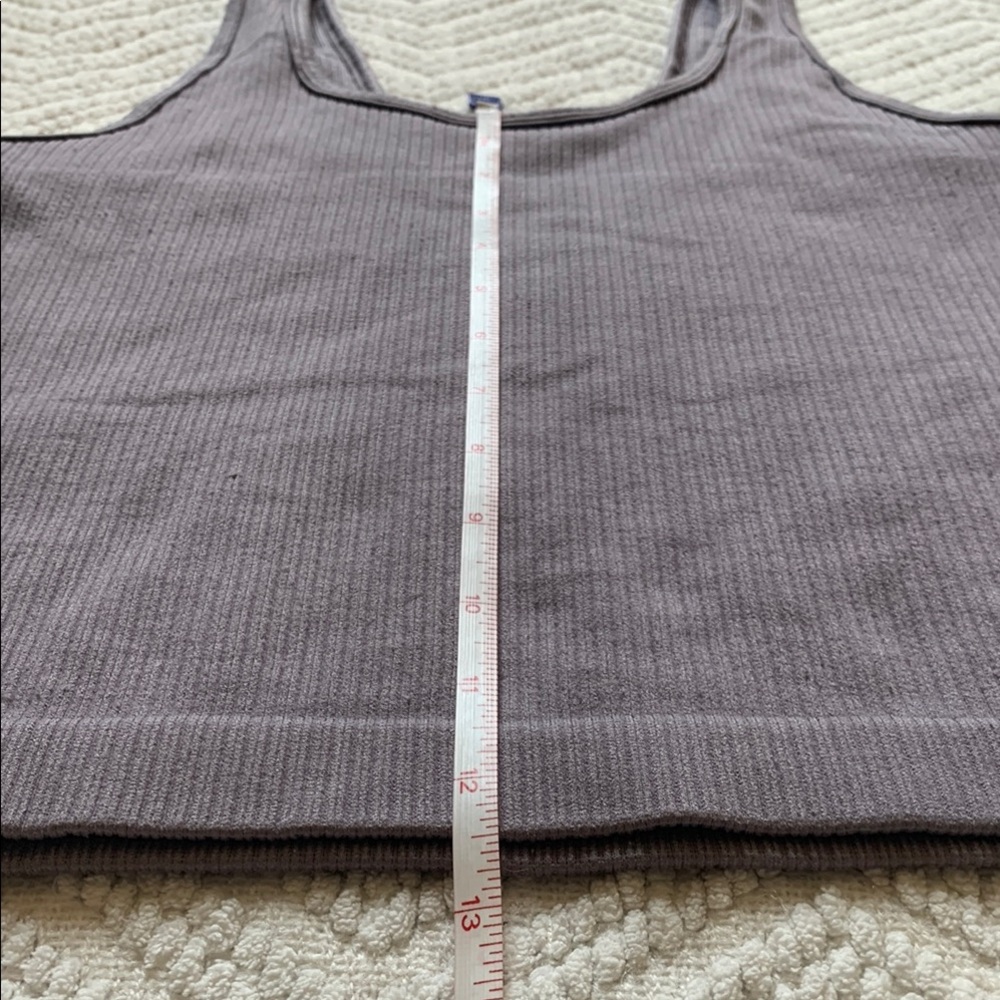 💜 Purple Ribbed Tank Top - Picture 8 of 10